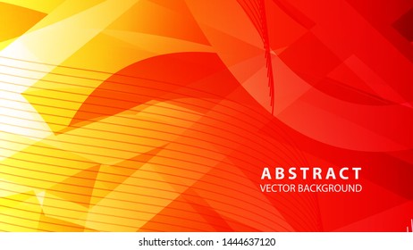 Abstract background design. gradient with geometric lines and light effect. Motion minimal concept - Vector