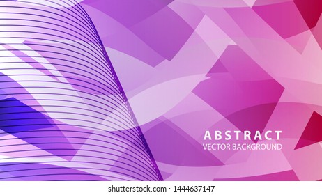 Abstract background design. gradient with geometric lines and light effect. Motion minimal concept - Vector