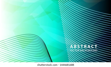 Abstract background design. gradient with geometric lines and light effect. Motion minimal concept - Vector