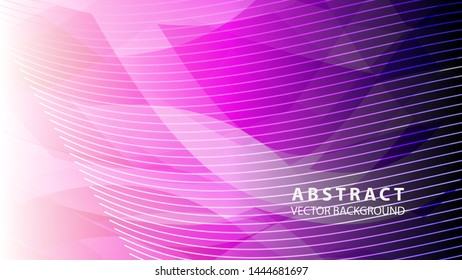 Abstract background design. gradient with geometric lines and light effect. Motion minimal concept - Vector