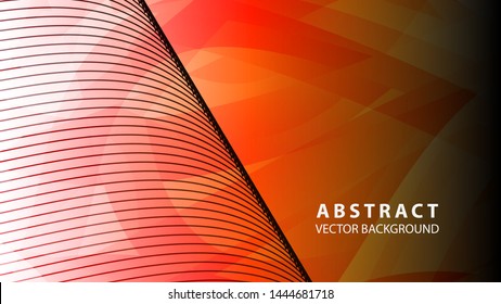 Abstract background design. gradient with geometric lines and light effect. Motion minimal concept - Vector