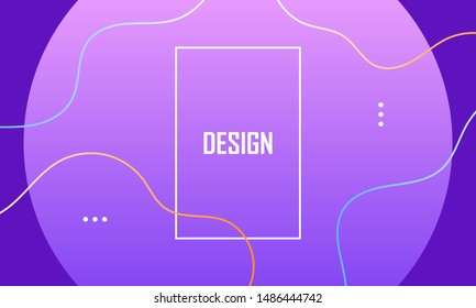 Abstract background design gradient retro colors blue pink orange. Geometric backdrop popular vector.