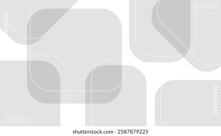 Abstract background design with gray circles. Abstract background with squares and gray gradient Trendy design.Vector illustration.