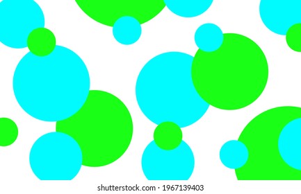 Abstract background design with green and blue circle pattern. For covers, banners, presentations, etc.