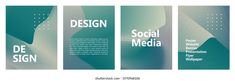 abstract background design with green and grey color