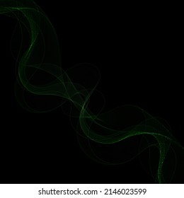 Abstract background design with green lines banner design