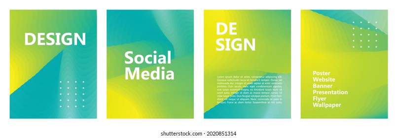 abstraktes Hintergrunddesign mit grünlich gelber und hellblauer Farbe