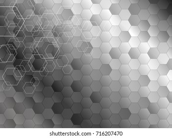 Abstract background design of hexagon