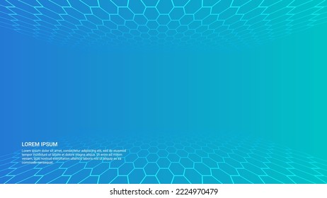 abstract background design with hexagon shape
