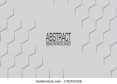 Abstract background design hexagon style