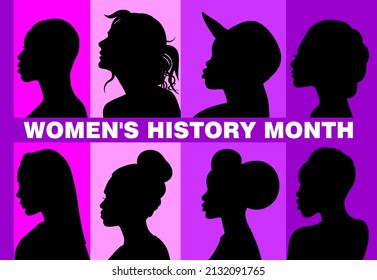 Abstract background design for Women’s History Month
