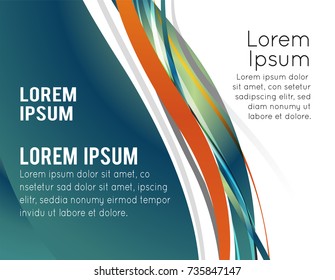 Abstract background for design - Illustration business poster, magazine cover, design layout template