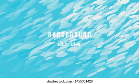 Abstract background design illustration. Colorful white, turquoise petals. Poster, homepage, concept design. Eps10 vector.