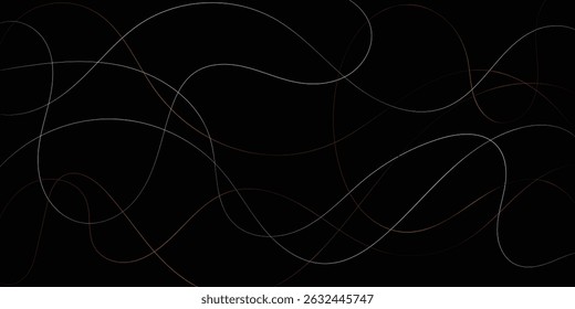 Abstract Background Design with Intertwined, Flowing Lines. This elegant abstract background features a complex network of intertwined, flowing lines in shades of light and dark brown copper against a