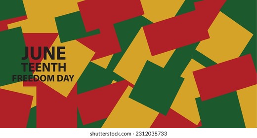 Abstract background design with Juneteenth theme