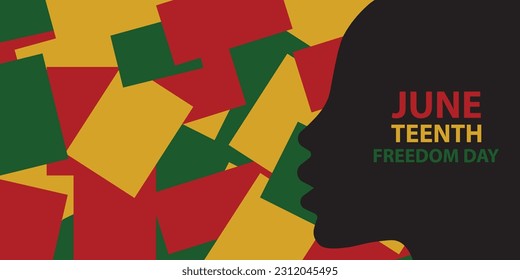 Abstract background design with Juneteenth theme