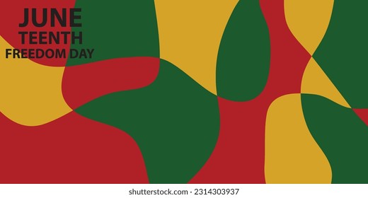 Abstract background design with Juneteenth theme