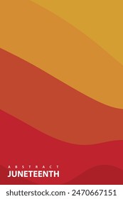 Abstract background design with Juneteenth theme, with wavy patterns.