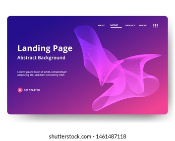 Abstract background design. Landing page template. web page design for website and mobile development. Eps10 vector