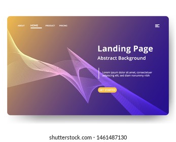 Abstract background design. Landing page template. web page design for website and mobile development. Eps10 vector
