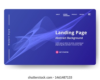 Abstract background design. Landing page template. web page design for website and mobile development. Eps10 vector