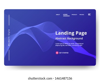 Abstract background design. Landing page template. web page design for website and mobile development. Eps10 vector