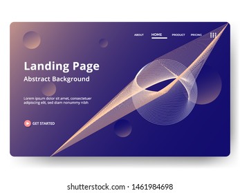 Abstract background design. Landing page template. web page design for website and mobile development. Eps10 vector