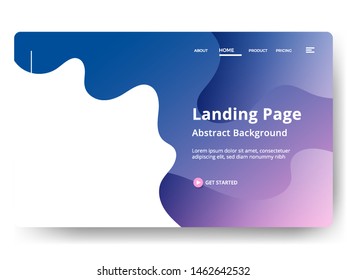 Abstract background design. Landing page template. web page design for website and mobile development. Eps10 vector