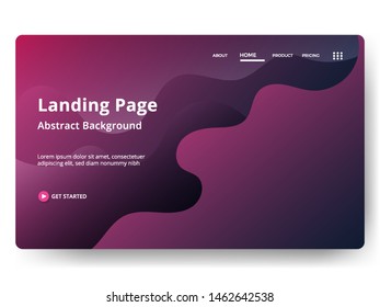 Abstract background design. Landing page template. web page design for website and mobile development. Eps10 vector