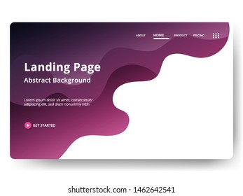Abstract background design. Landing page template. web page design for website and mobile development. Eps10 vector