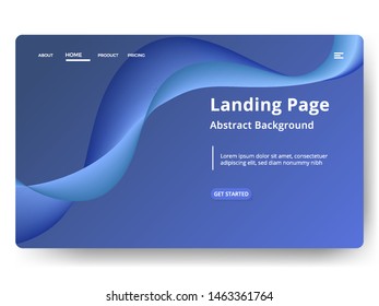 Abstract background design. Landing page template. web page design for website and mobile development. Eps10 vector