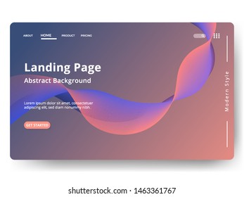 Abstract background design. Landing page template. web page design for website and mobile development. Eps10 vector