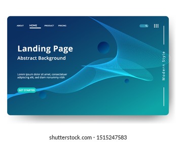 Abstract background design. Landing page template. web page design for website and mobile development. Eps10 vector