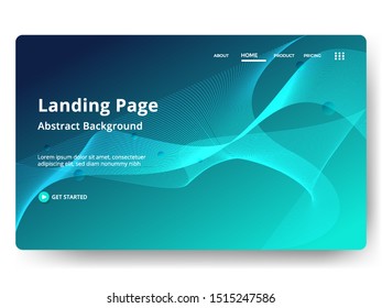 Abstract background design. Landing page template. web page design for website and mobile development. Eps10 vector