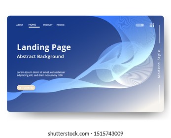 Abstract background design. Landing page template. web page design for website and mobile development. Eps10 vector