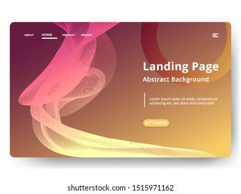 Abstract background design. Landing page template. web page design for website and mobile development. Eps10 vector