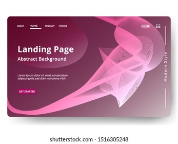 Abstract background design. Landing page template. web page design for website and mobile development. Eps10 vector