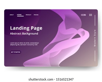 Abstract background design. Landing page template. web page design for website and mobile development. Eps10 vector
