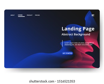 Abstract background design. Landing page template. web page design for website and mobile development. Eps10 vector