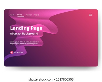 Abstract background design. Landing page template. web page design for website and mobile development. Eps10 vector