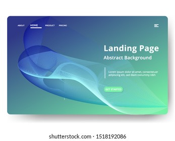 Abstract background design. Landing page template. web page design for website and mobile development. Eps10 vector