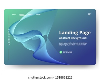 Abstract background design. Landing page template. web page design for website and mobile development. Eps10 vector