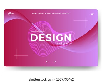 Abstract background design. Landing page template. web page design for website and mobile development. minimalist style. Eps10 vector