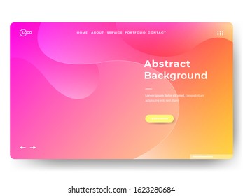 Abstract background design. Landing page template for websites and mobile websites. Vector illustration