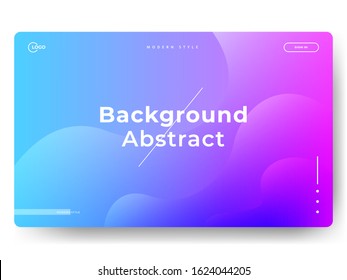 Abstract background design. Landing page template for websites and mobile websites. Vector illustration