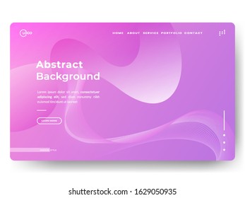 Abstract background design. Landing page template for websites and mobile websites. Vector illustration