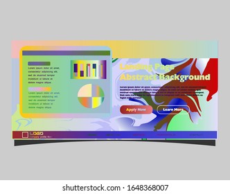 Abstract background design. Landing page template. Eps10 vector.