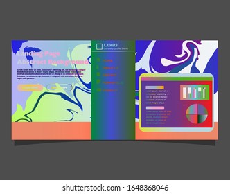  Diseño de fondo abstracto. Plantilla de página de destino. Vector Eps10.