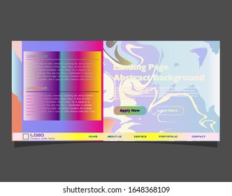 Abstract background design. Landing page template. Eps10 vector.