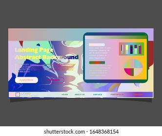  Abstraktes Hintergrunddesign. Seitenvorlage für die Landung. EPS10 Vektorillustration.